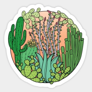 Cactus Ring Sticker